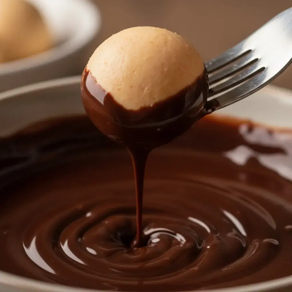 dipping-pumpkin-truffle-in-chocolate