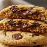 stack of warm gluten free dairy free chocolate chip cookies
