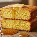 homemade cornbread without cornmeal slice