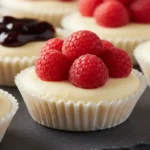 perfect no bake mini cheesecakes with berry toppings