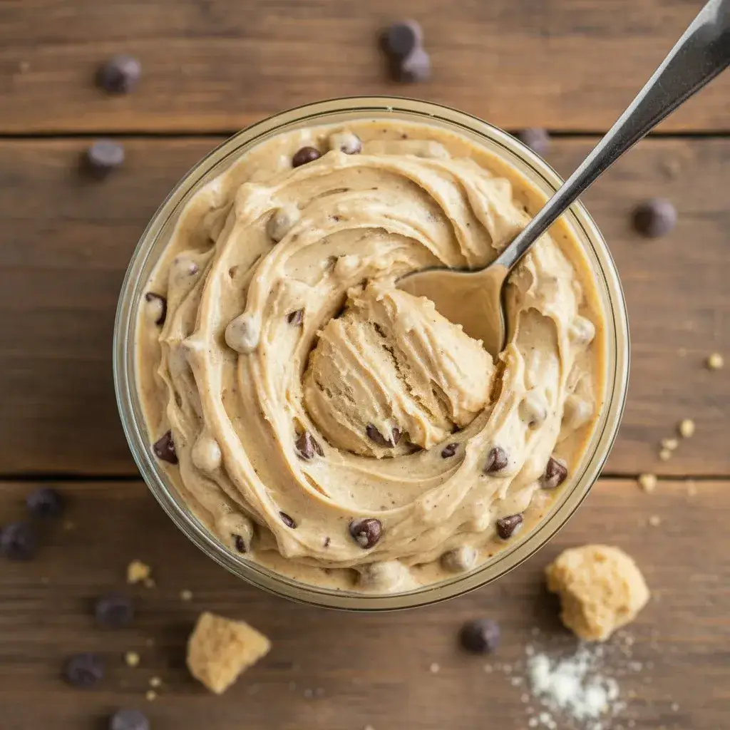 safe-to-eat chocolate chip cookie dough for ice cream
