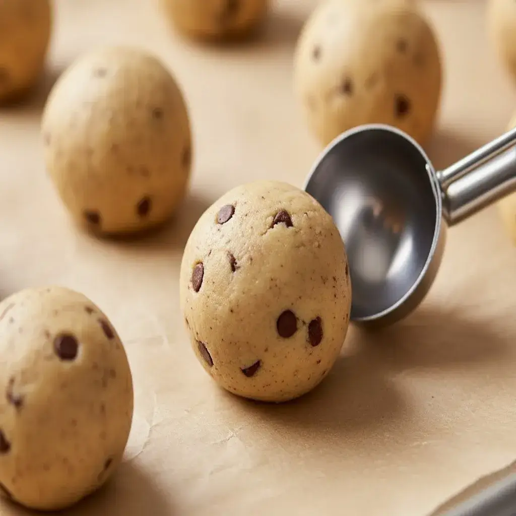 scooping-mini-chocolate-chip-cookie-dough