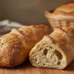 perfect crusty homemade sourdough baguette recipe