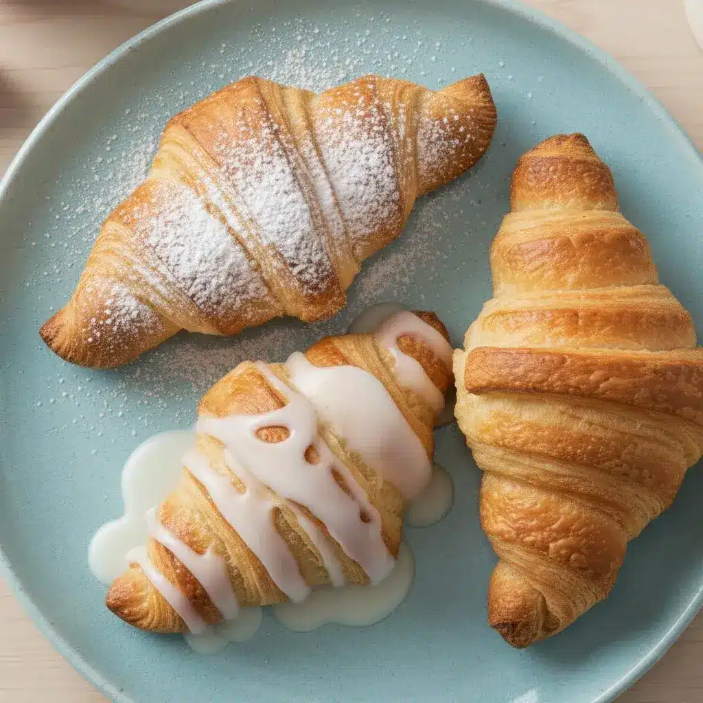 variety of Italian cornetto pastry flavors