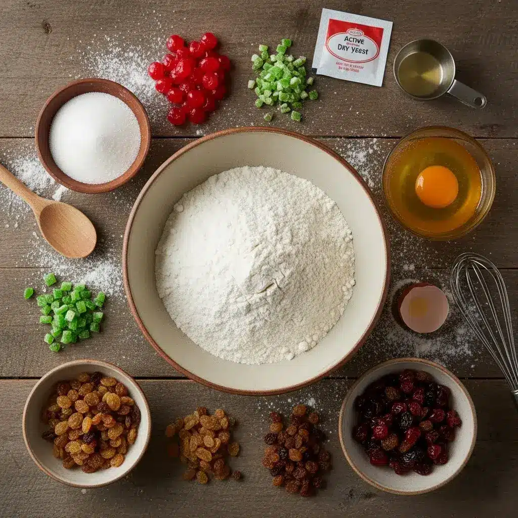 ingredients-for-homemade-christmas-bread