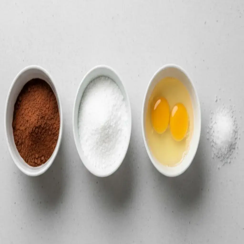 four simple ingredients for keto flourless fudge cookies