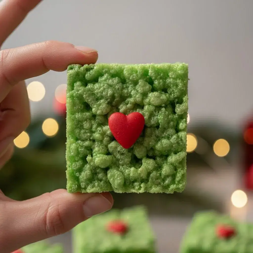 single-grinch-rice-krispie-treat-bite-with-heart
