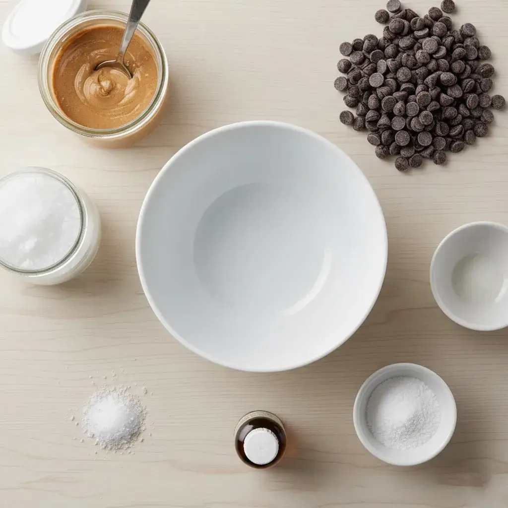 ingredients for easy sugar-free fudge recipe