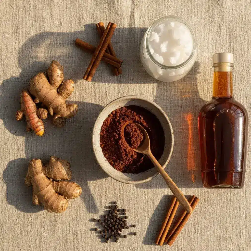 ingredients-for-anti-inflammatory-hot-cocoa-recipe