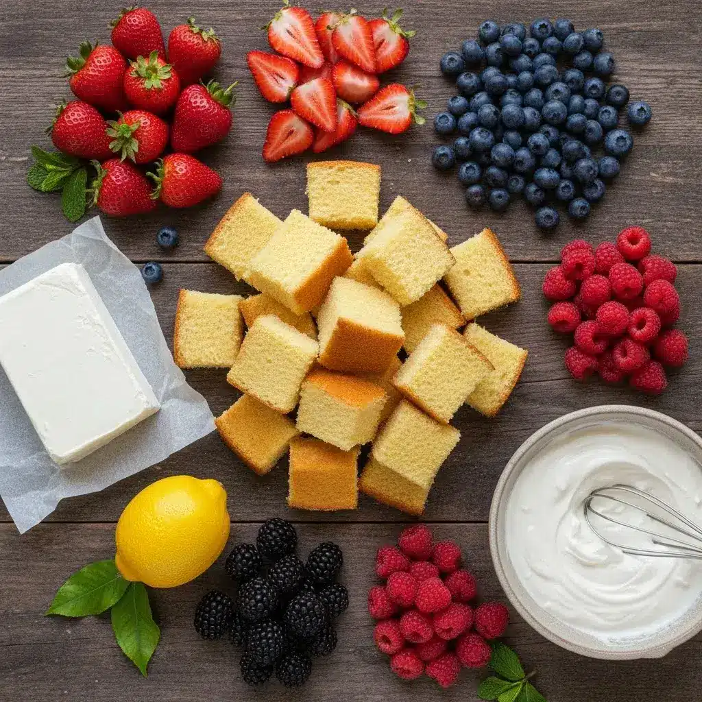 ingredients-for-homemade-berry-trifle-cake