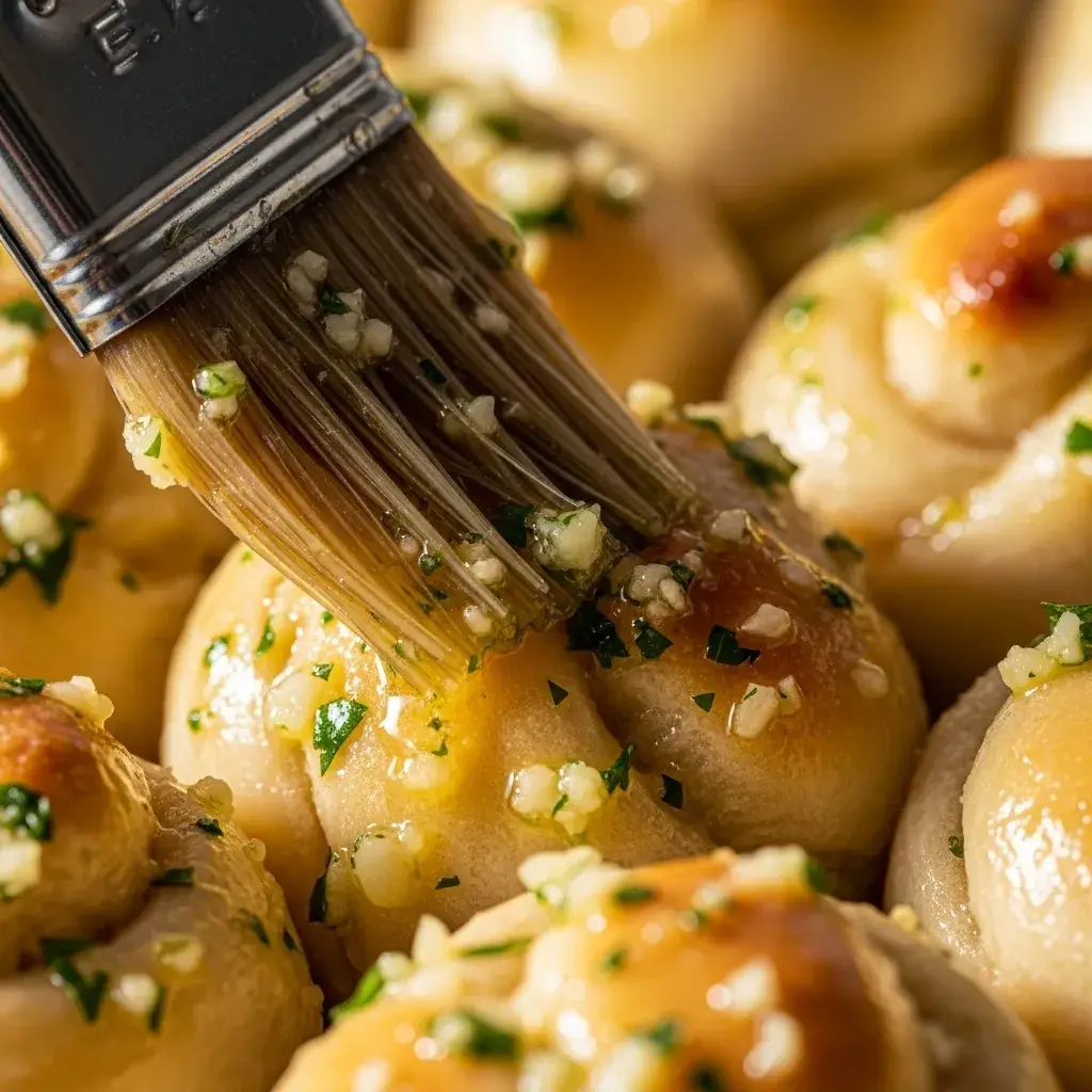 brushing-garlic-butter-on-gluten-free-knots