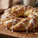 easy ultimate homemade almond kringle on a board