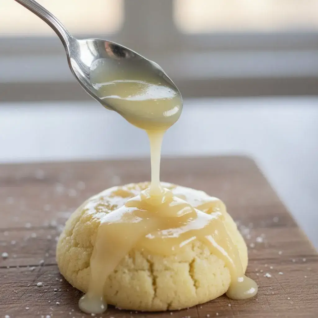 glazing lemon meltaway cookies with cornstarch