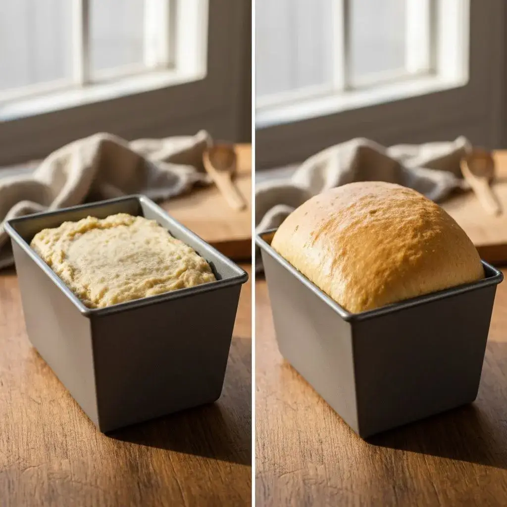gluten-free-bread-dough-rising-in-pan