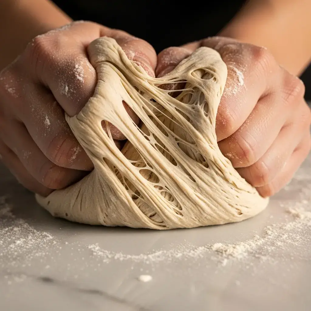 kneading vital wheat gluten seitan dough