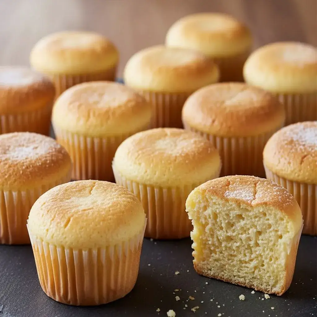 Fluffy Japanese Cotton Cheesecake Cupcakes