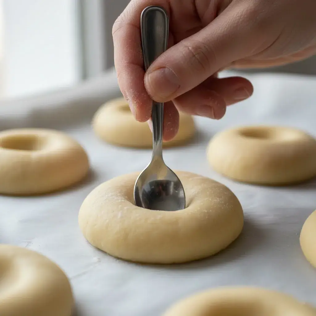 making thumbprint indent in easy turtle cookie dough