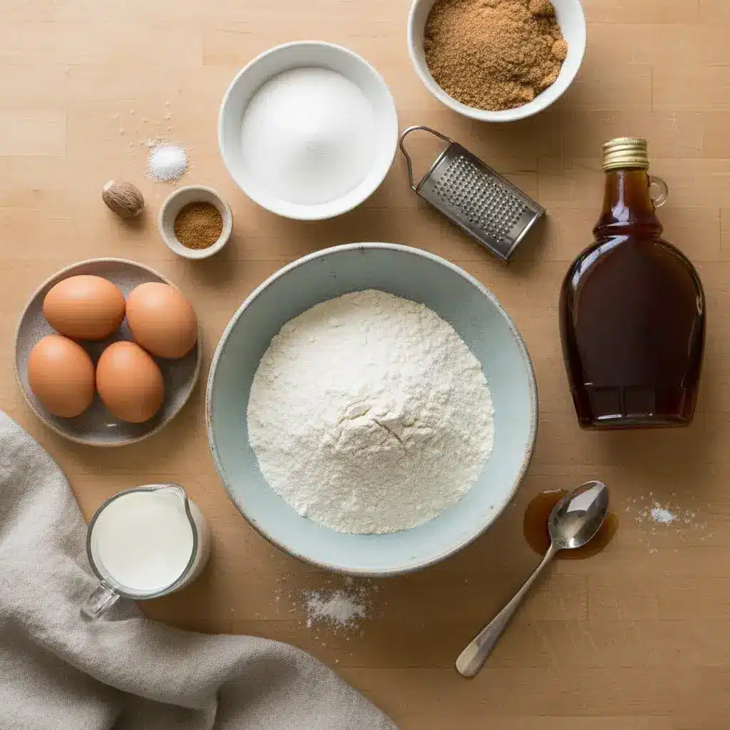 ingredients-for-easy-maple-donut-bars-recipe