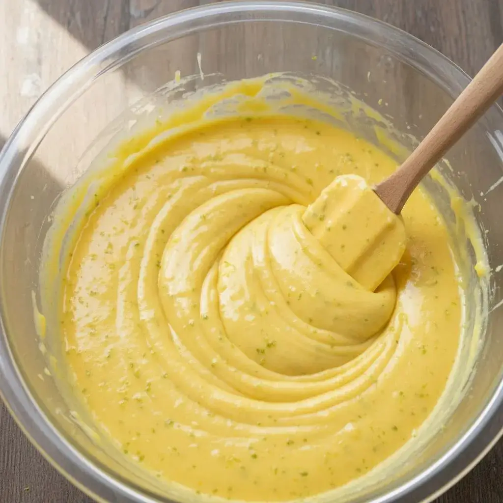 mixing-keto-lemon-bread-batter-with-lemon-zest