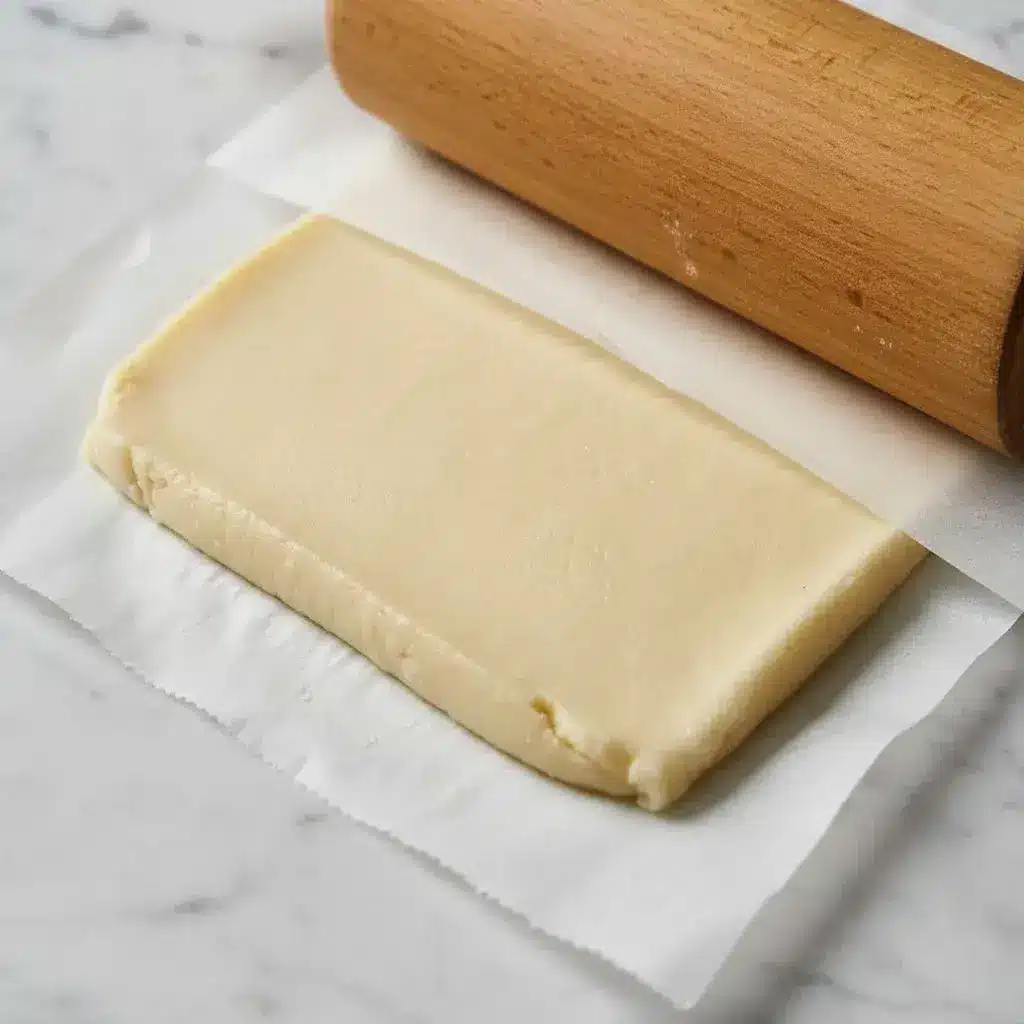 rolling marzipan layer for almond bars