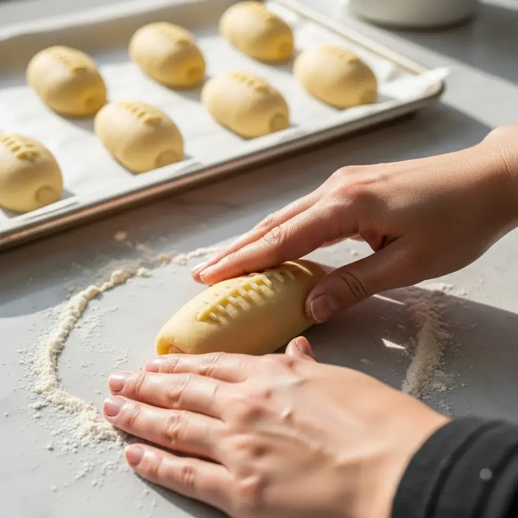 shaping-sugar-cookie-dough-into-football-form