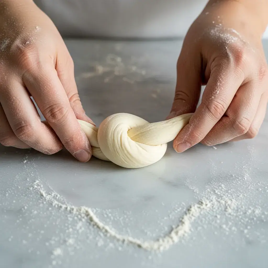 shaping-knots-with-gluten-free-dough