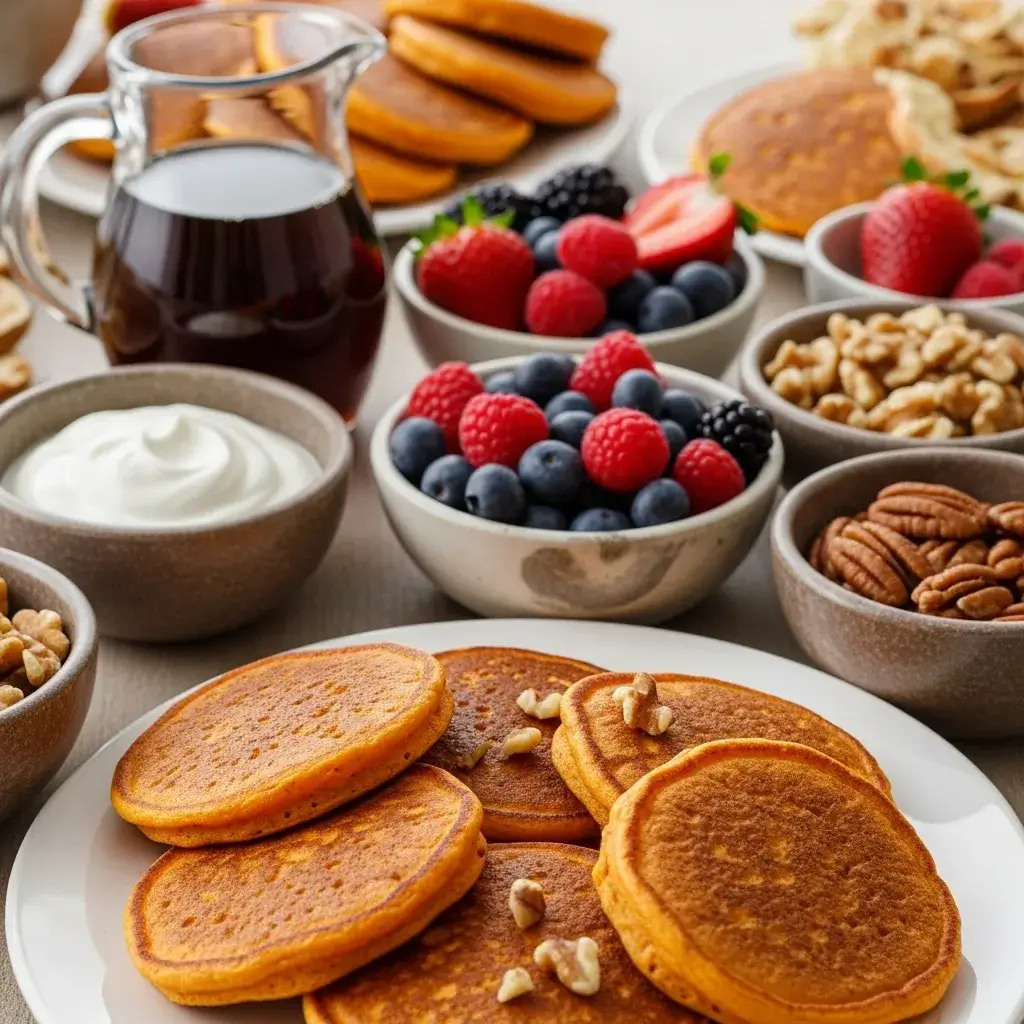 sweet potato pancake breakfast topping bar