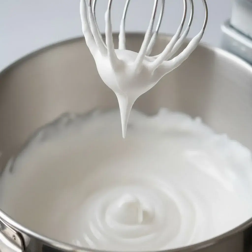 whipping-stiff-peak-meringue-for-hazelnut-bombs