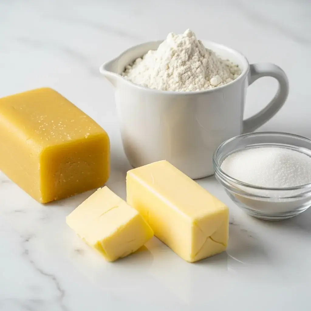 four ingredients for marzipan cookies recipe