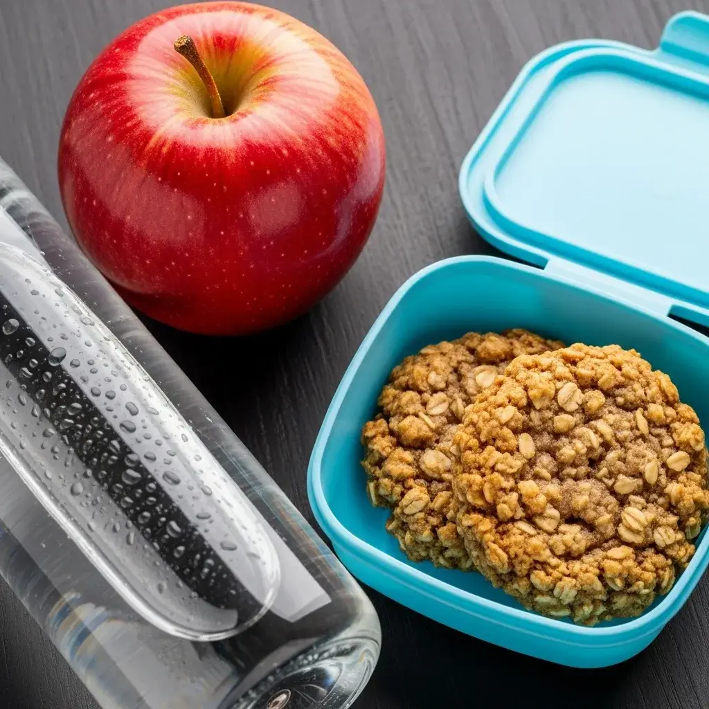 packed 3 ingredient oatmeal cookies as a portable snack