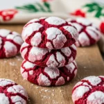 Red Velvet Crinkle Cookies