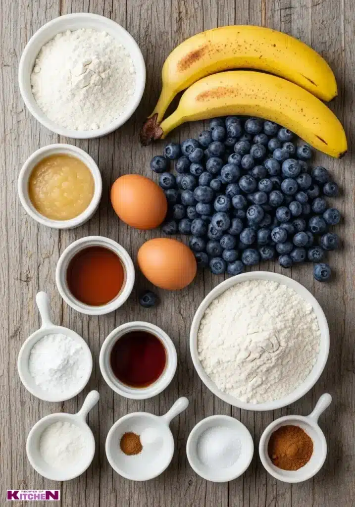 healthy banana blueberry muffins