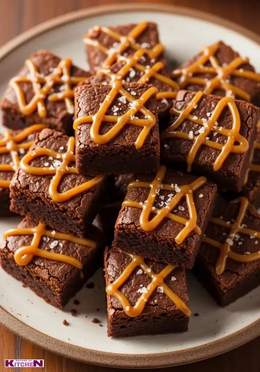 One-Bite Miso Caramel Brownies