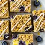 lemon blueberry oatmeal bars​
