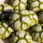 Matcha Crinkle Cookies