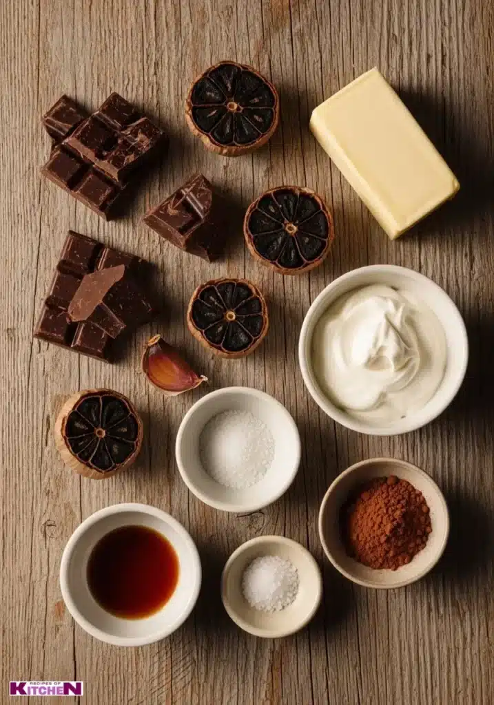 Black Garlic and Dark Chocolate Truffles