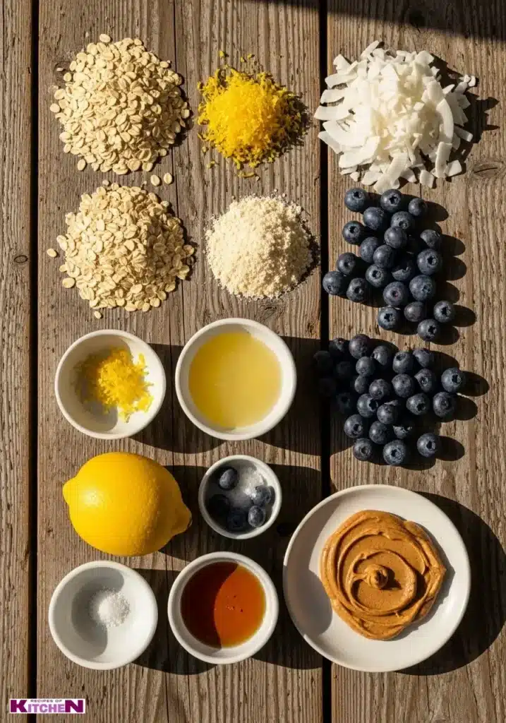 Sweet Lemon Blueberry Protein Bites