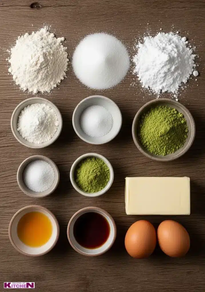 Matcha Crinkle Cookies