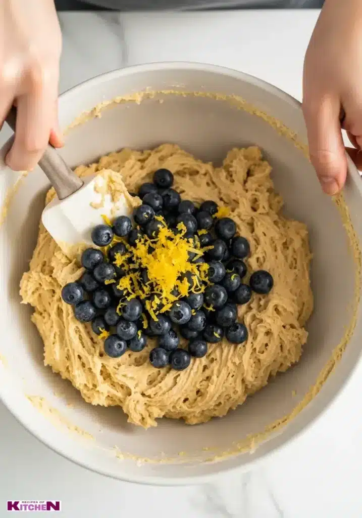GF Sourdough Lemon-Blueberry Cookies