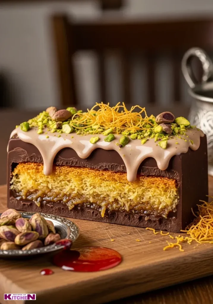 pistachio knafeh chocolate bar