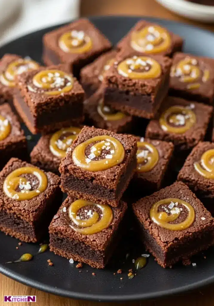 One-Bite Miso Caramel Brownies