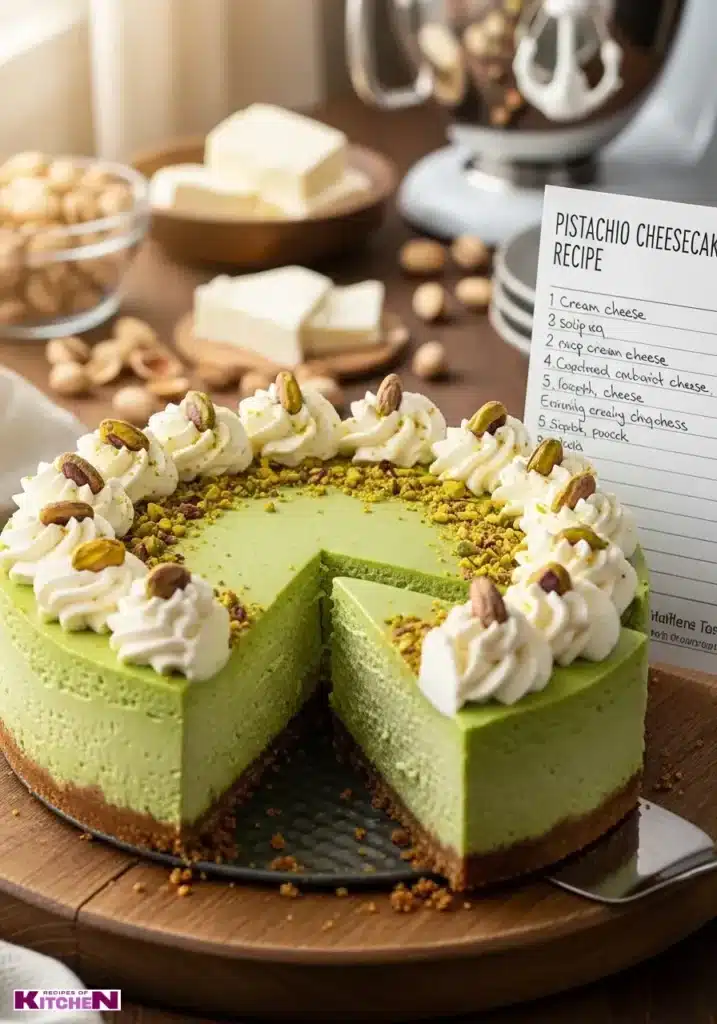 pistachio cheesecake