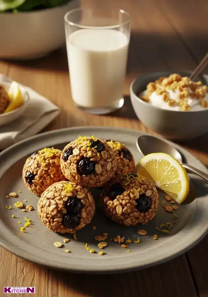 Sweet Lemon Blueberry Protein Bites