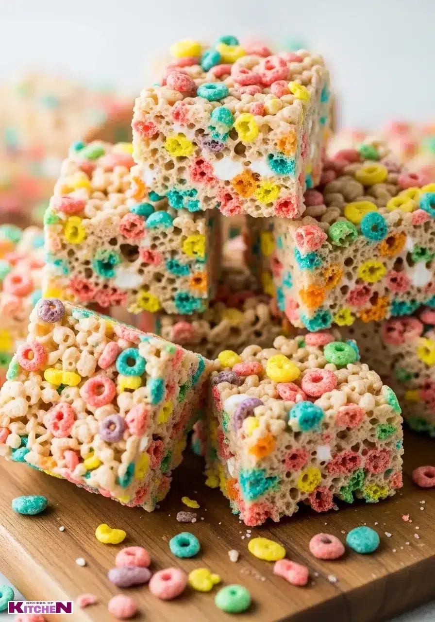 rice krispies treats fruity pebbles