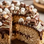 microwave rice krispie cake