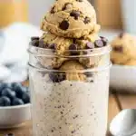 high protein cookie dough overnight oats