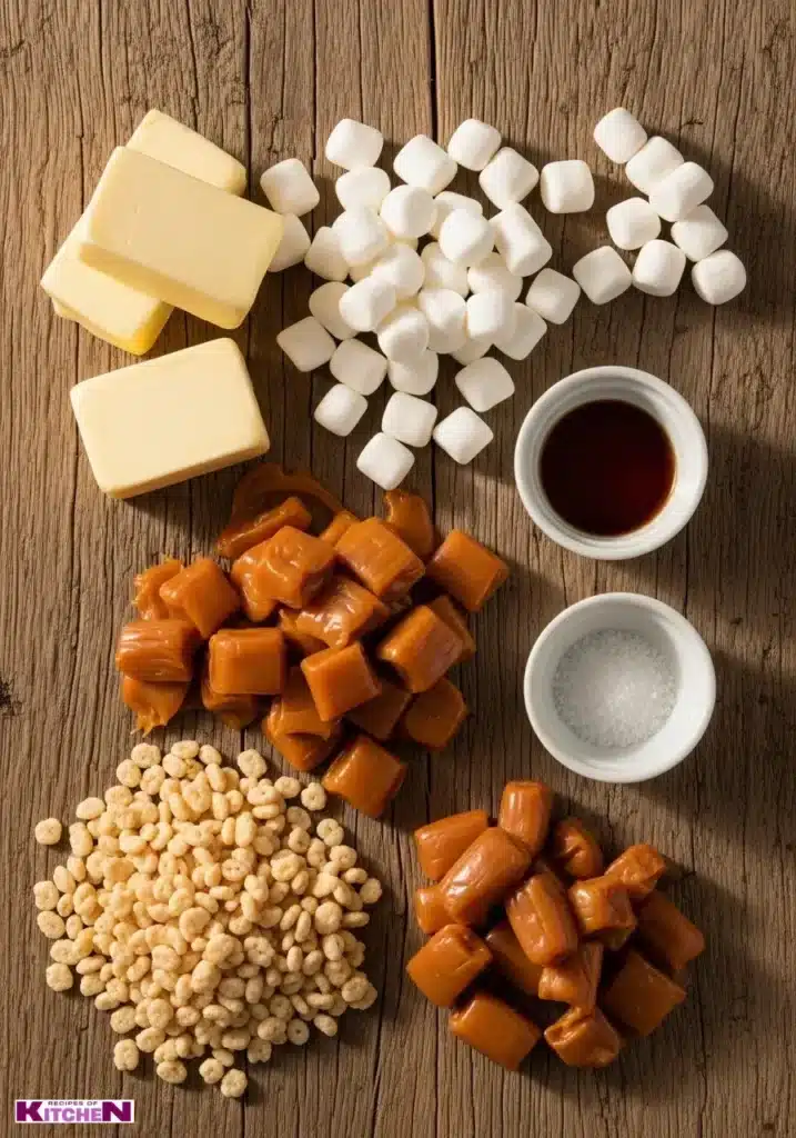 caramel marshmallow rice krispie balls