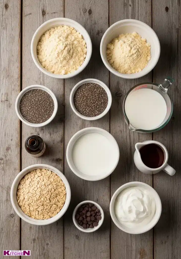 high protein cookie dough overnight oats