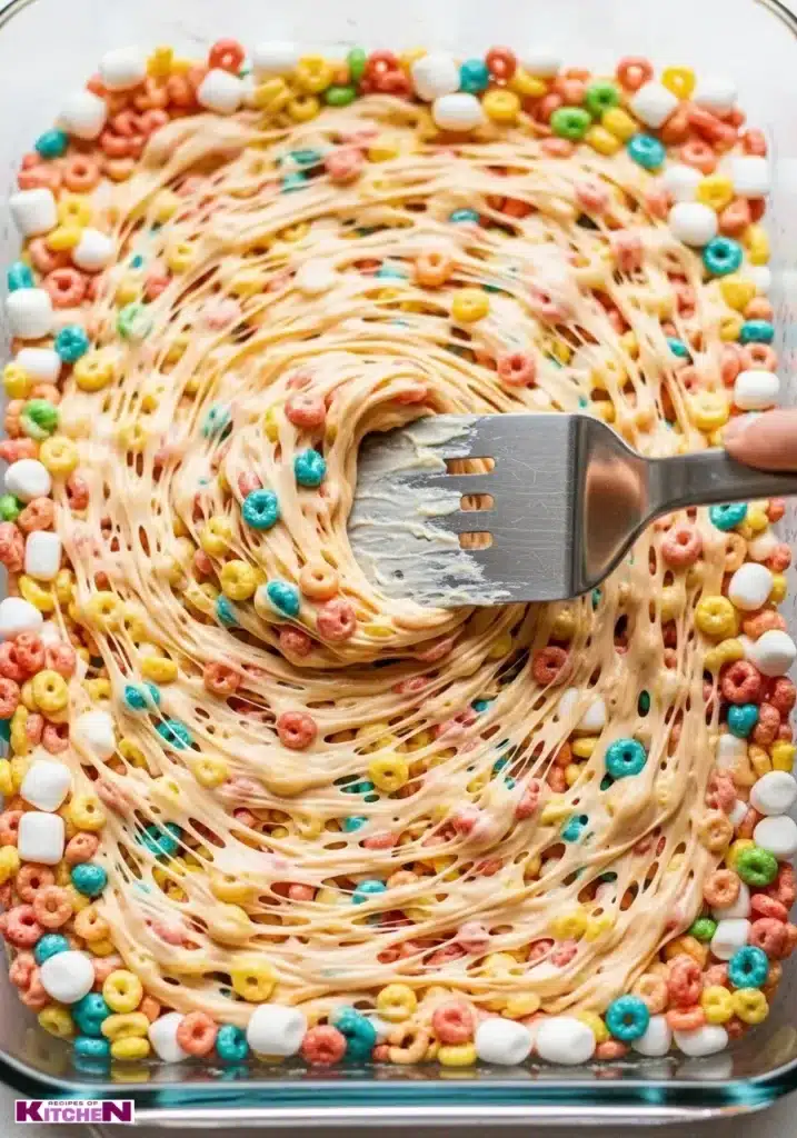 rice krispies treats fruity pebbles