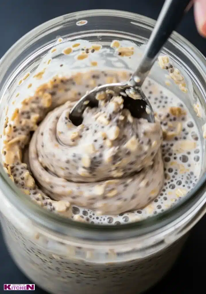 high protein cookie dough overnight oats